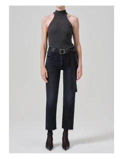 Palma High Rise Soft Stretch Straight Jeans