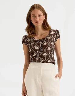 PALMS LINEN TOP