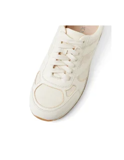 Palomo Retro Panelled Leather Sneakers