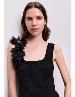 Pamela Flower Knit Tank