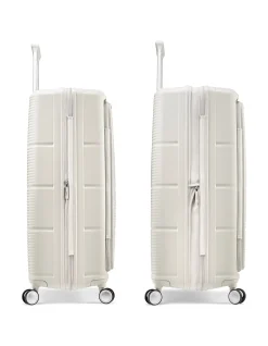 Paralux 81cm Expandable Extra Large Suitcase Stone Grey