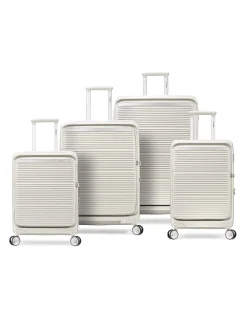 Paralux 81cm Expandable Extra Large Suitcase Stone Grey