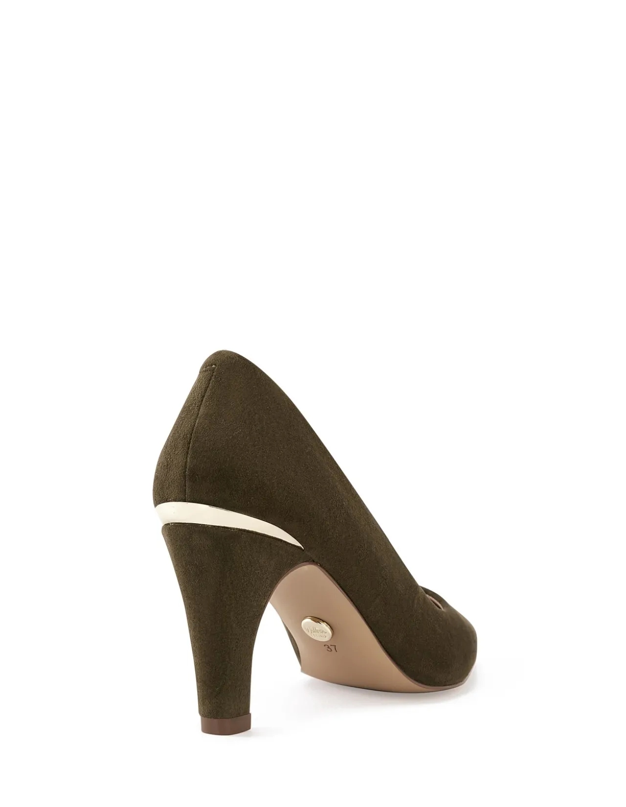 Parisa Olive Green Suede Leather Pump