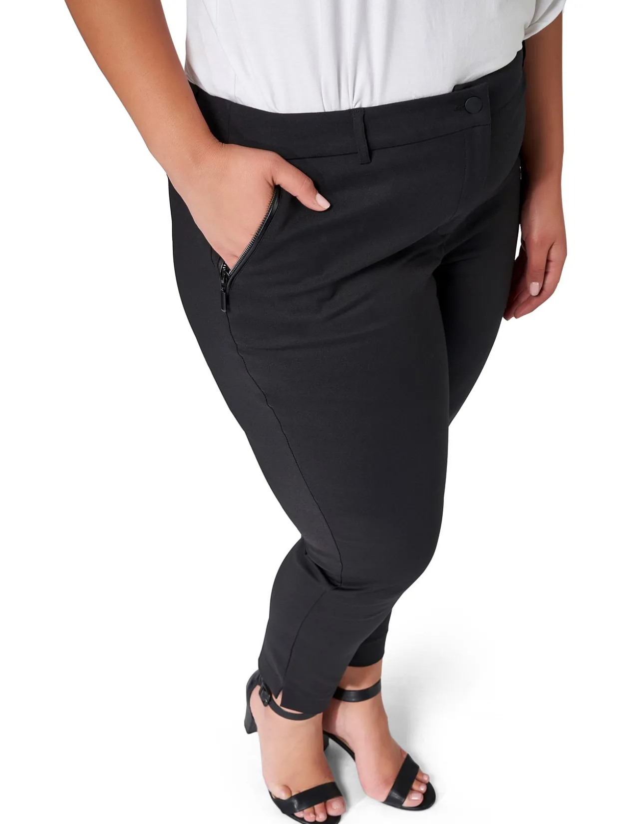 Pascale Zip Detail Pants