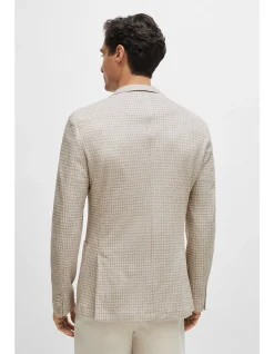 Patterned Slim-Fit Jacket in Jersey