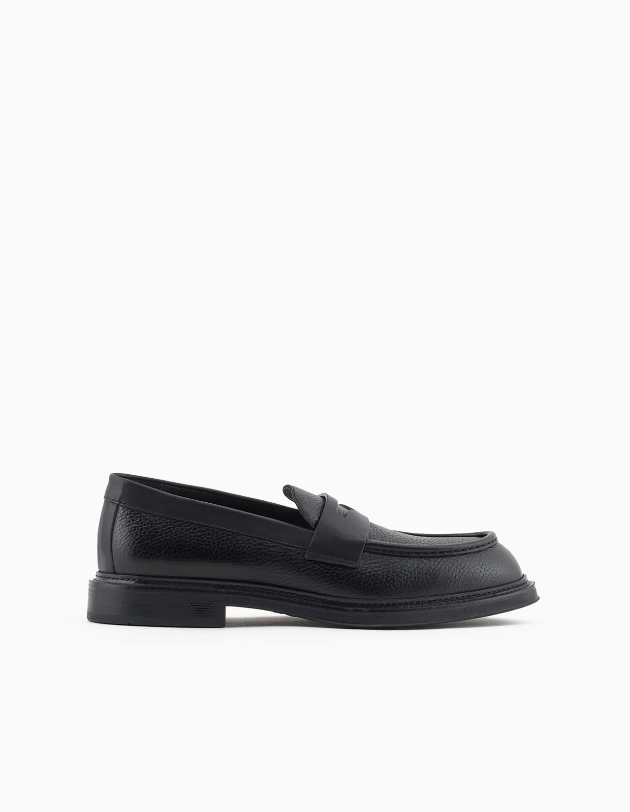 Pebbled Leather Loafers