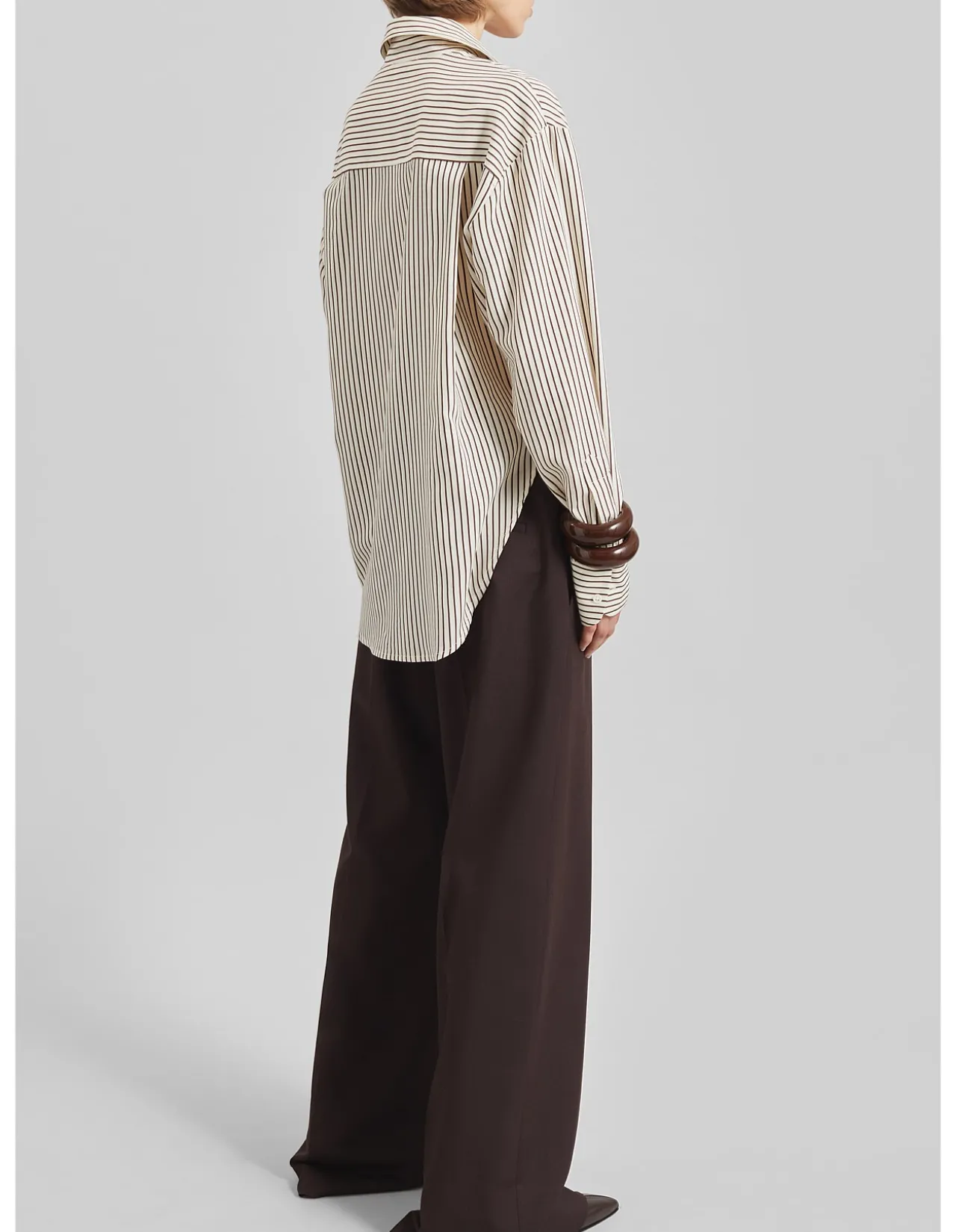 PERI STRIPED FLUID SHIRT