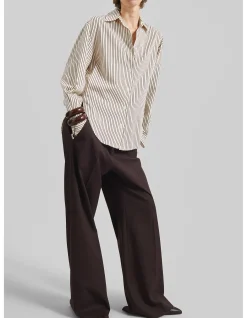 PERI STRIPED FLUID SHIRT