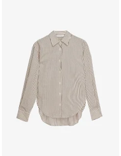 PERI STRIPED FLUID SHIRT