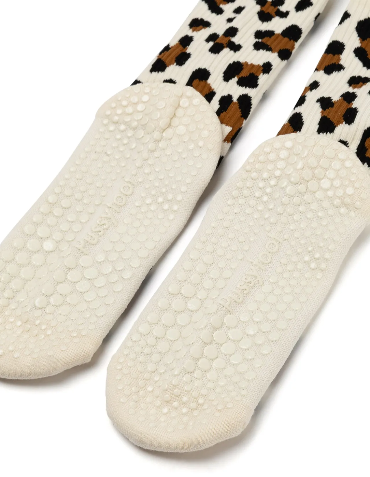 Pilates Cheetah Grip Crew Bamboo Blend Socks