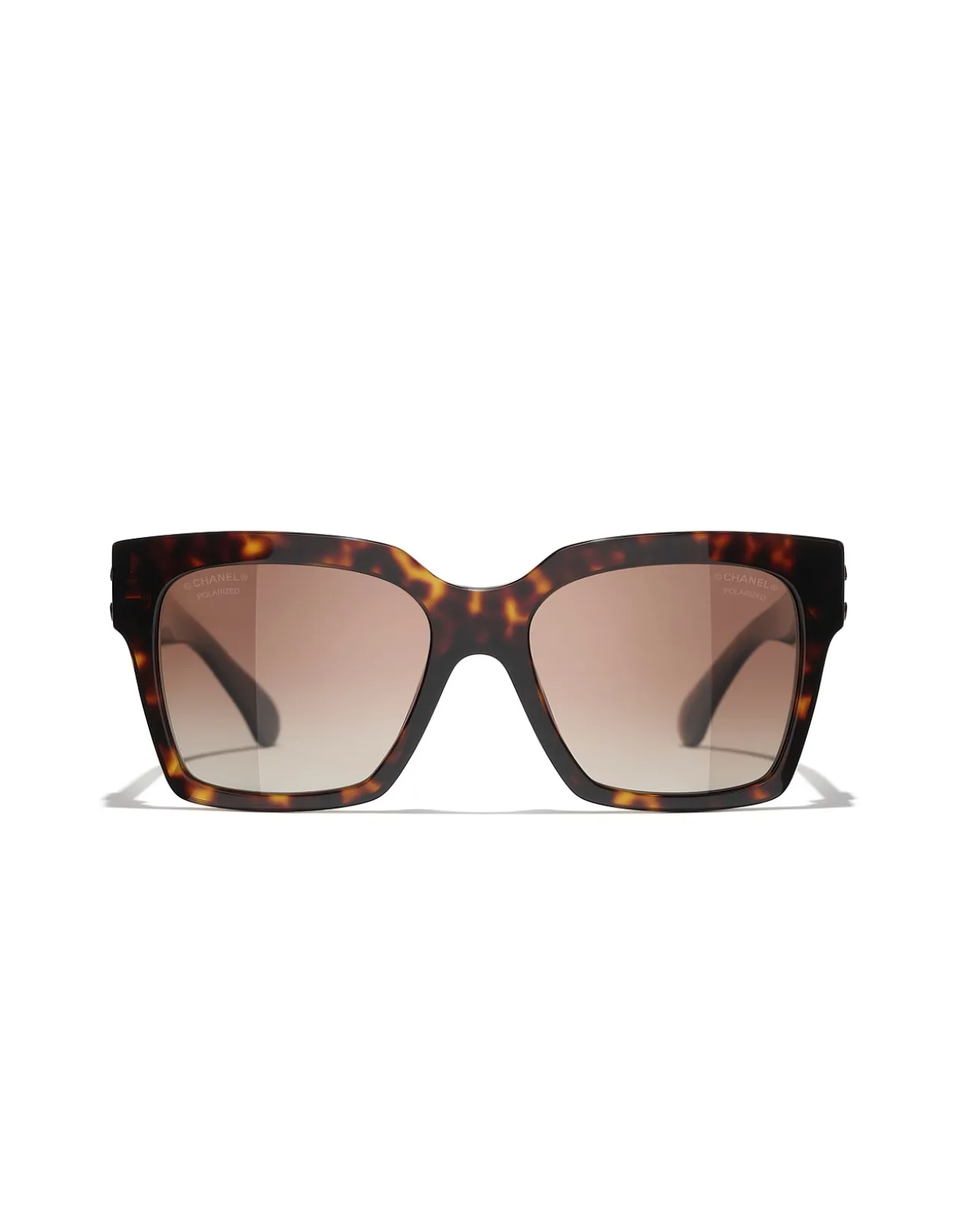 Pillow Polarised Brown Gradient Square Sunglasses