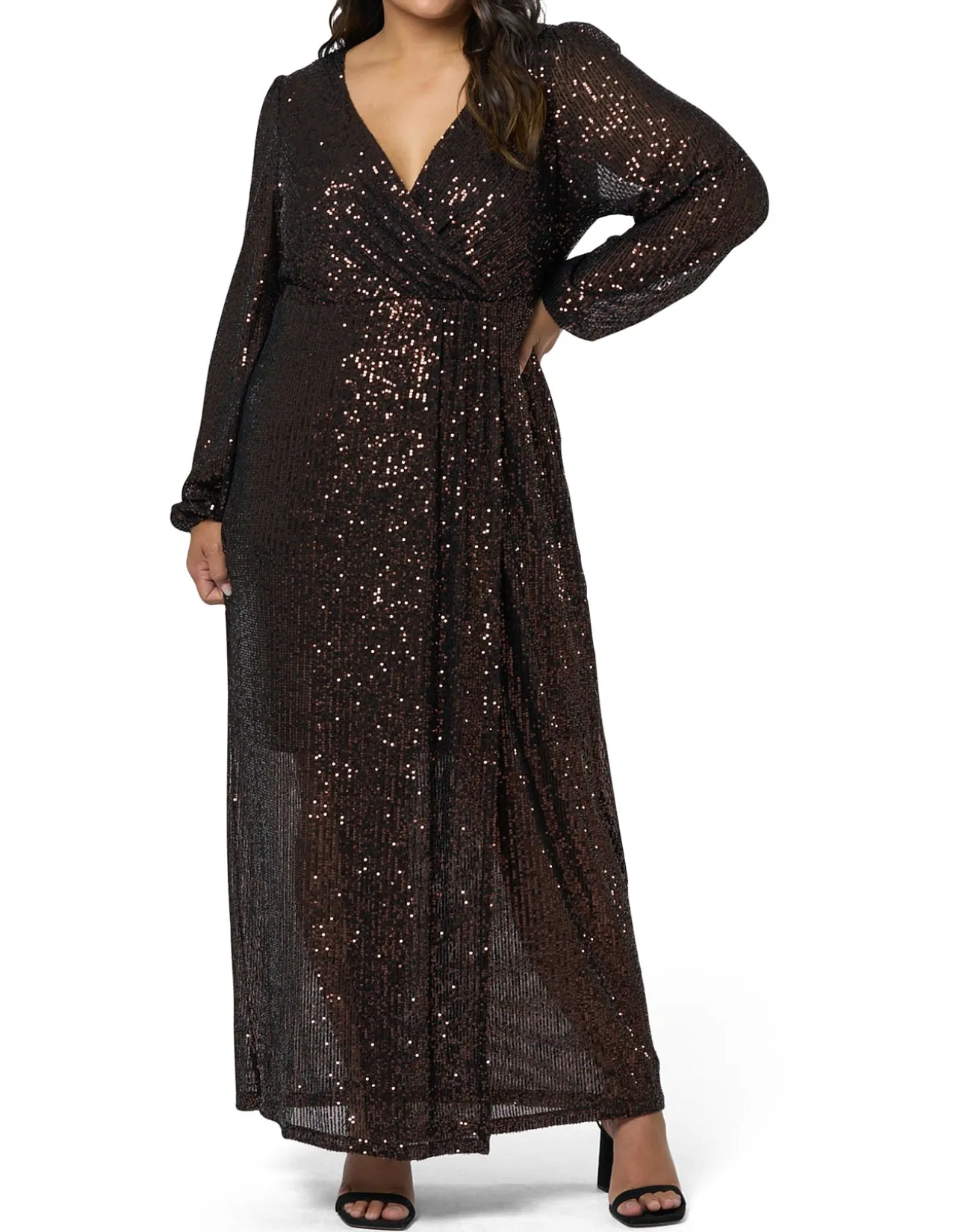 PINK DUSK - ALL I WANT SEQUIN MAXI DRESS
