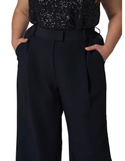 PINK DUSK-FIRED UP SATIN TRIM PANT