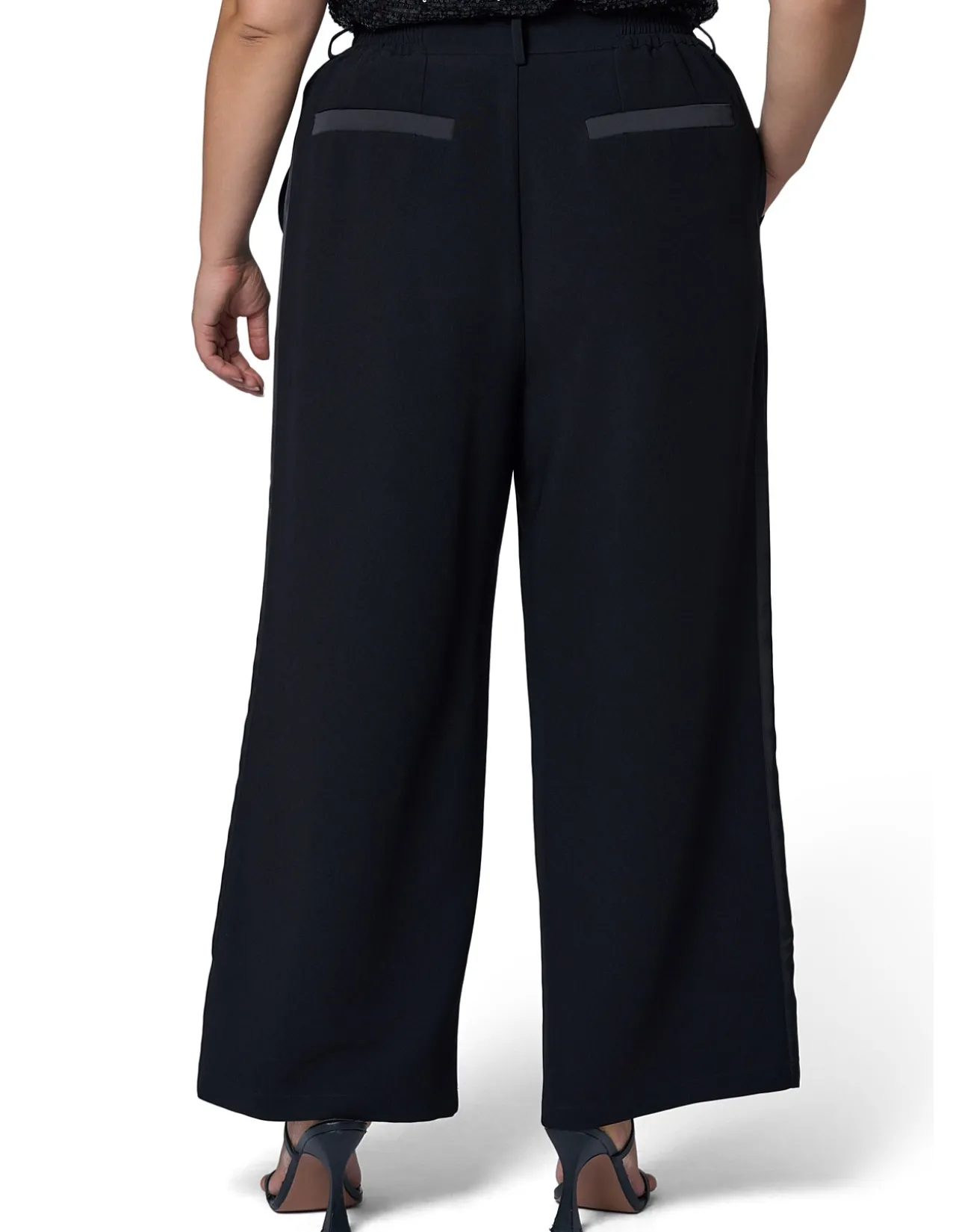 PINK DUSK-FIRED UP SATIN TRIM PANT