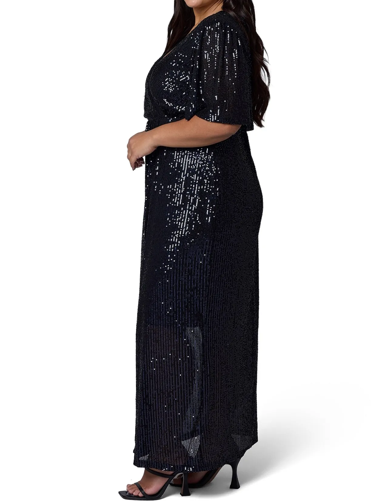 PINK DUSK - LURE SEQUIN MAXI DRESS