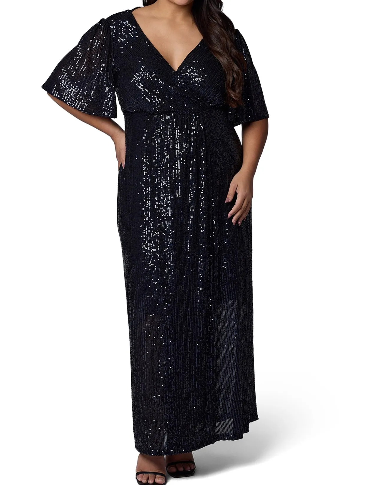 PINK DUSK - LURE SEQUIN MAXI DRESS