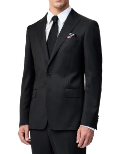 Pinpoint Twill Suit Jacket