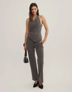 Pinstripe Halter Top