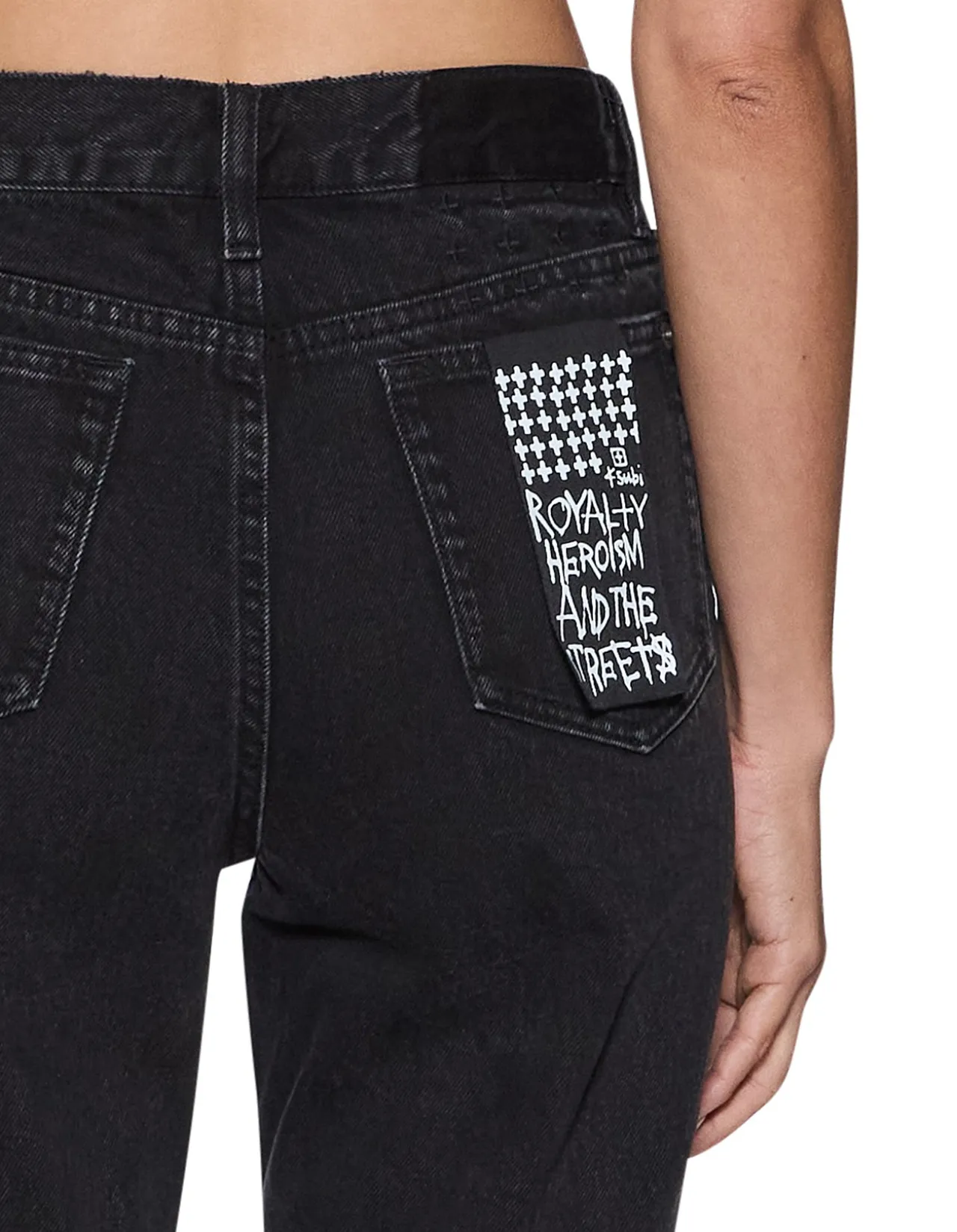 Pinup Mid Rise Slim Straight Denim Jeans