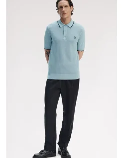 PIQUE STITCH KNITTED SHIRT