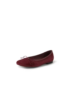Pirela Square Toe Suede Ballet Flats