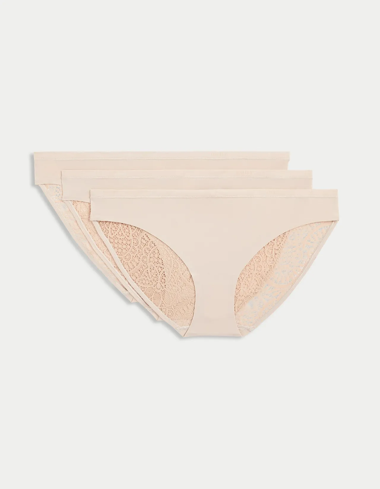 3pk Body Soft Lace Bikini Knickers