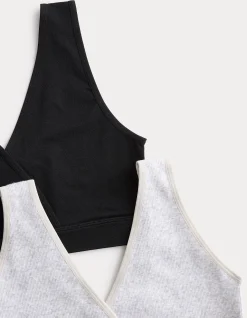 2pk Lounge Nursing Maternity Bras