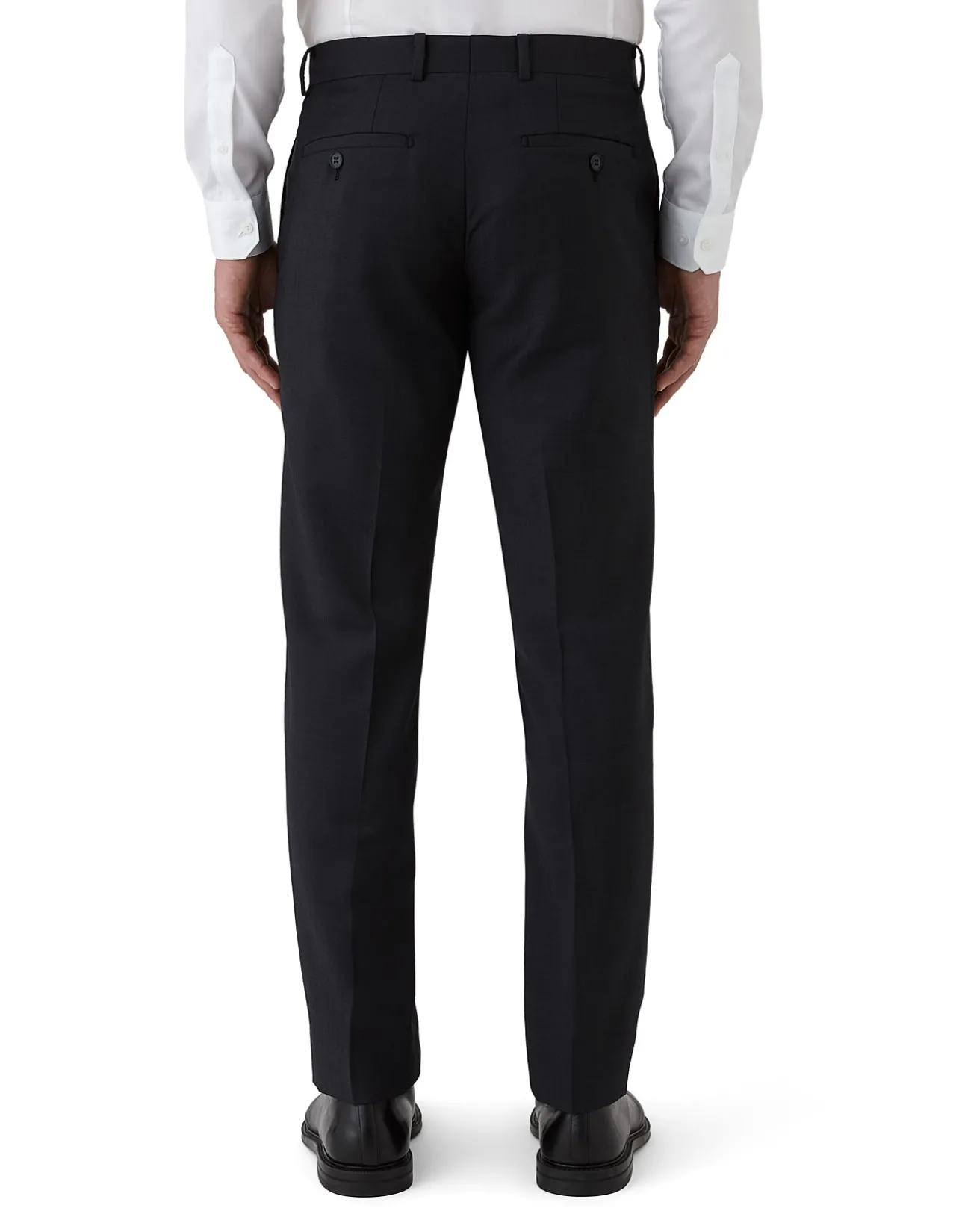 PLAIN TWILL SUIT TROUSER