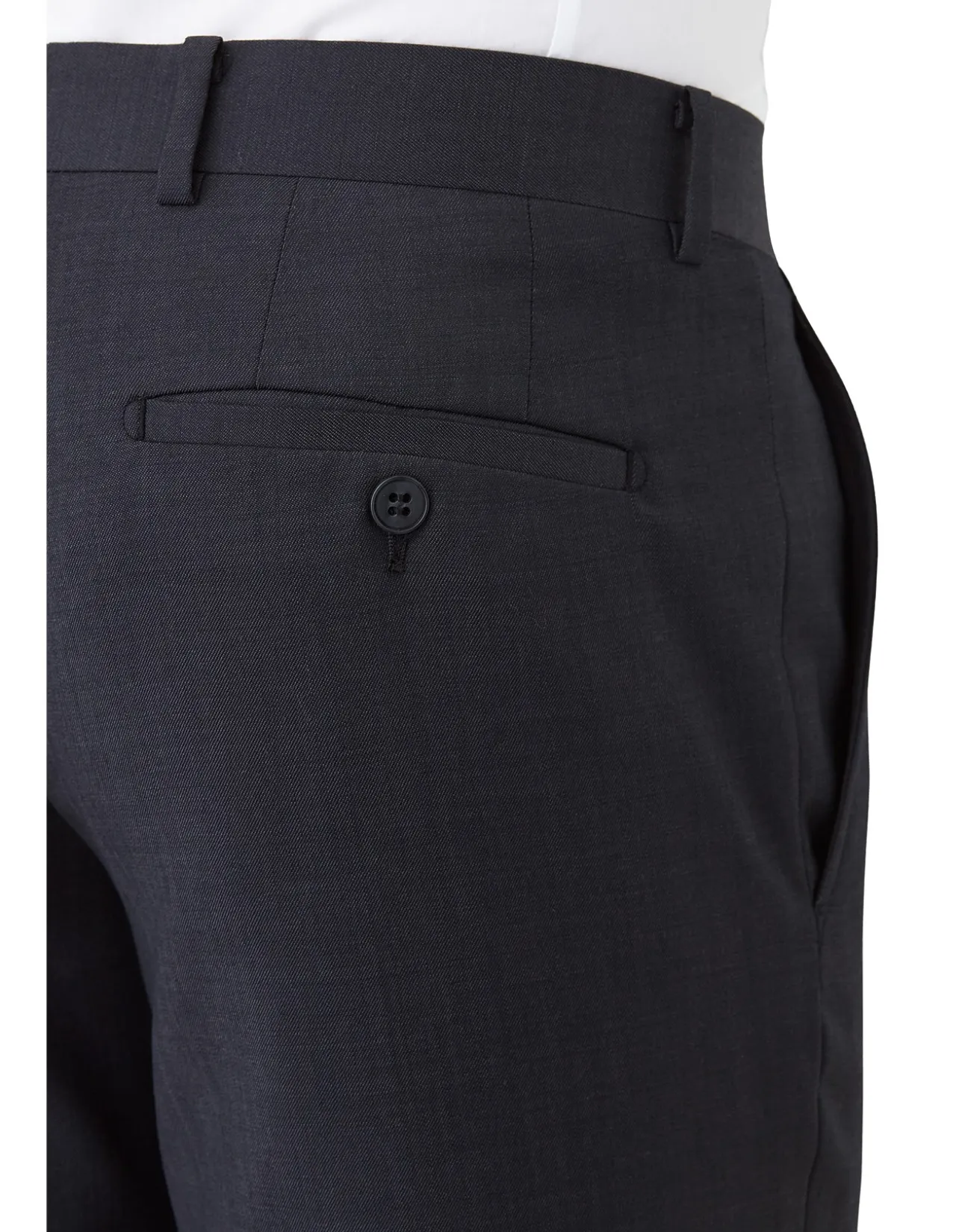 PLAIN TWILL SUIT TROUSER