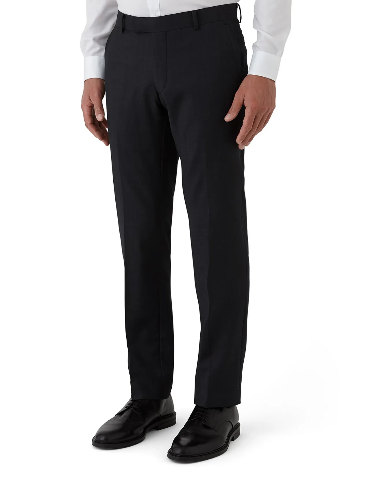 PLAIN TWILL SUIT TROUSER