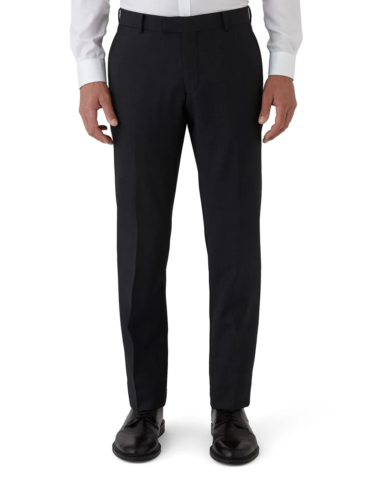 PLAIN TWILL SUIT TROUSER
