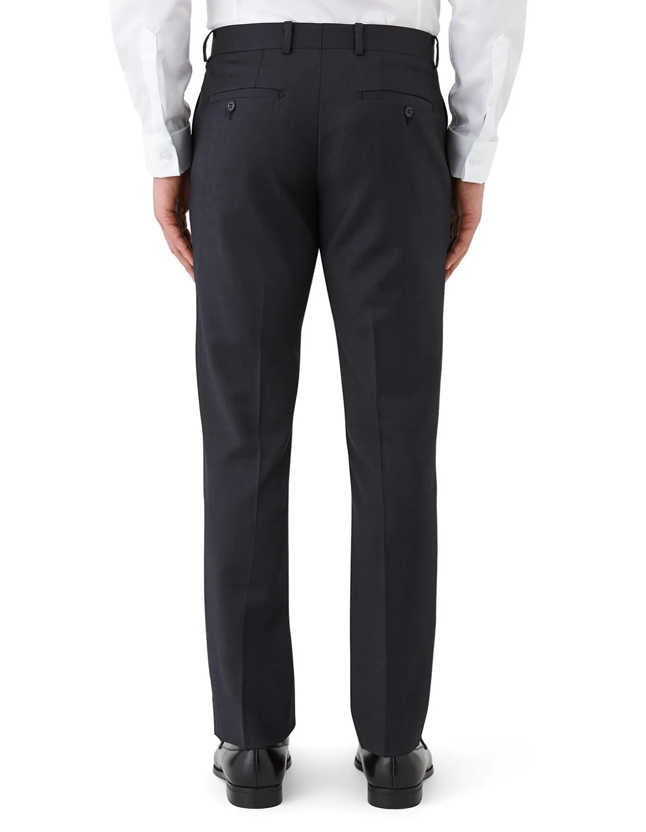 PLAIN TWILL SUIT TROUSER