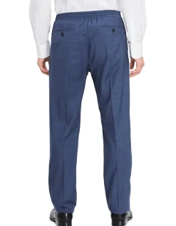PLEAT FRONT SLIM LEG TROUSER