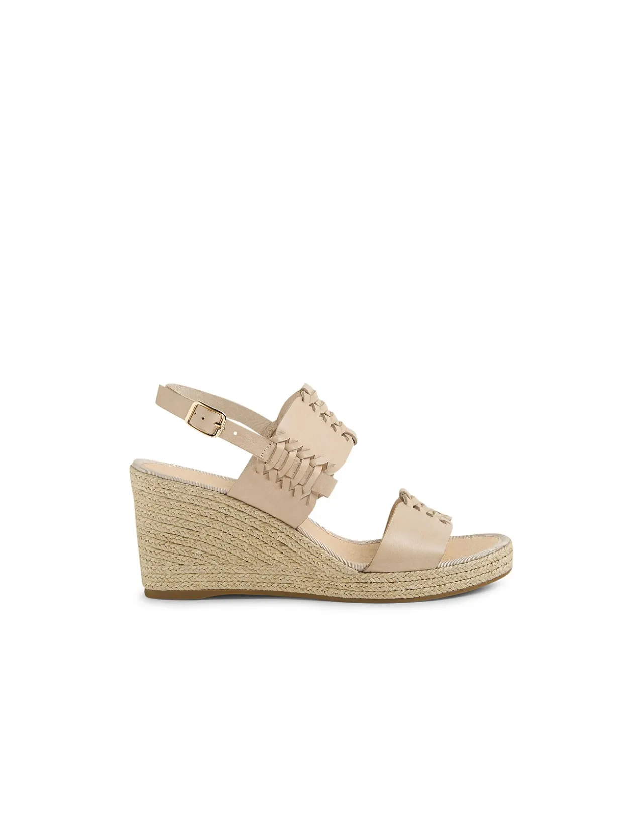 Plover Woven Strap Wedge Sandals