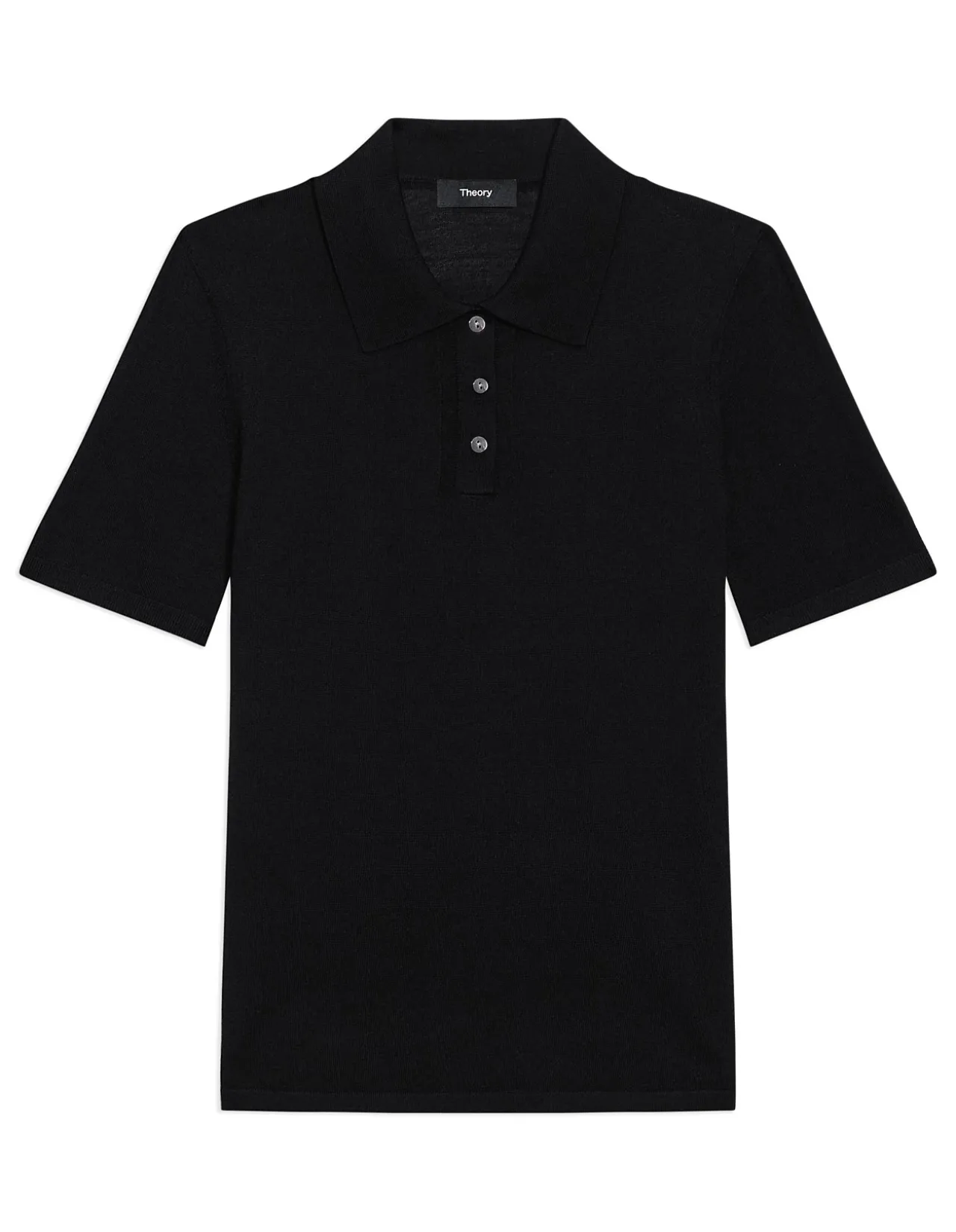 Pointelle Polo in Regal Wool