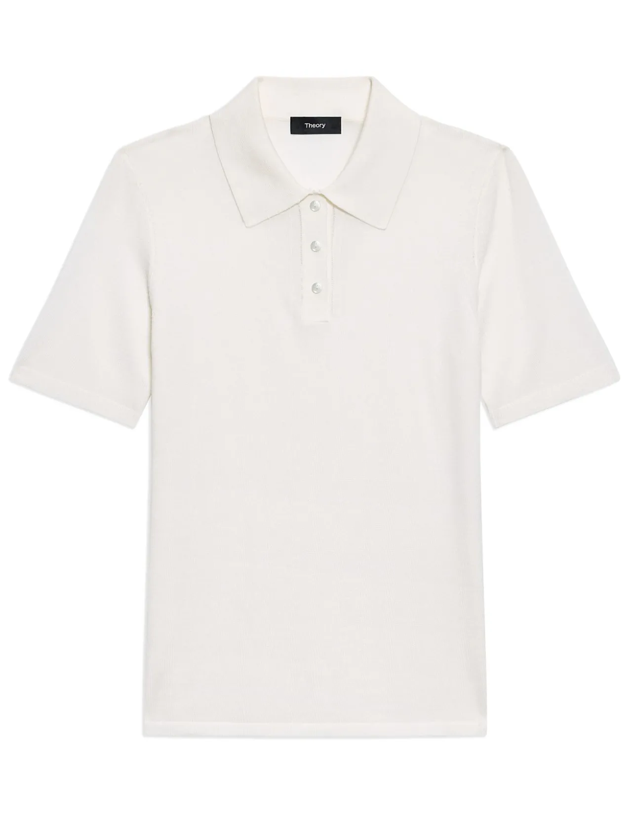 Pointelle Polo in Regal Wool
