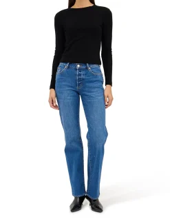 Pointelle Classic Long Sleeve Top