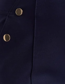 PONTE BUTTON DETAIL PANT