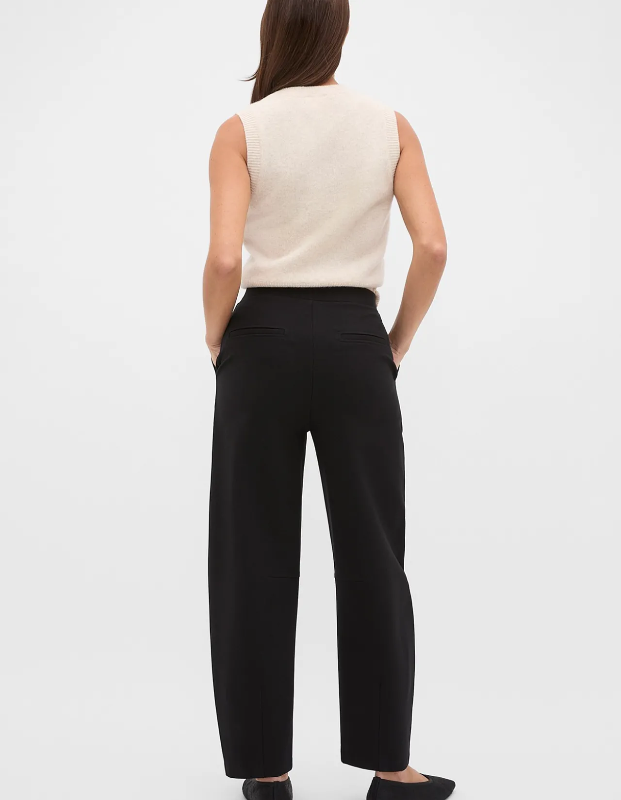 PONTE BARREL LEG PANT