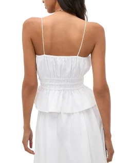POPLIN RUCHED DETAIL CAMI
