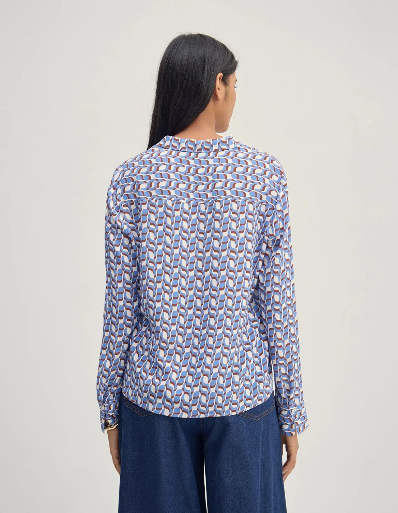 POPPY GEO PRINT SHIRT