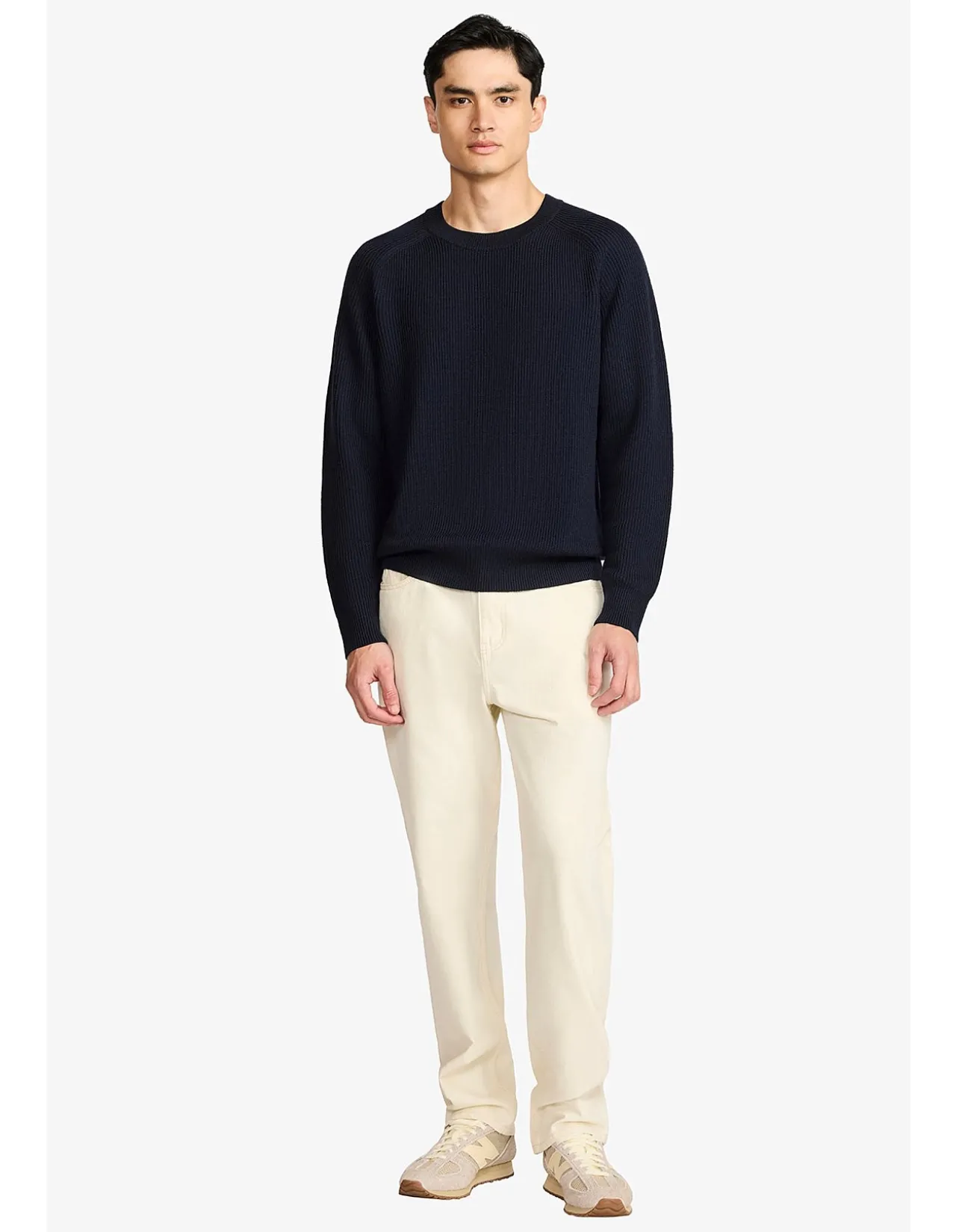PORTSIDE NAVY RIB KNIT