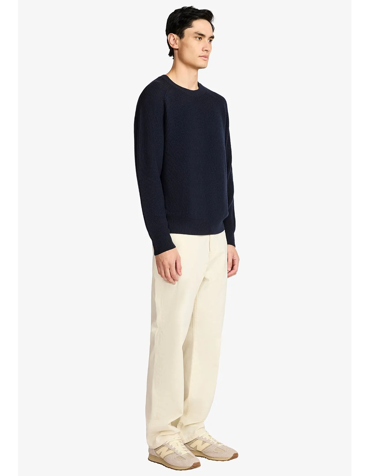 PORTSIDE NAVY RIB KNIT
