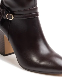Presley Dark Brown Leather Knee High Boot
