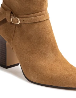 Presley Nutmeg Suede Leather Knee High Boot