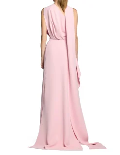 PRIORITY HIGH NECK ASYMMETRIC GOWN