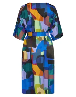 PRISMATIC MULTI COLOUR MIDI DRESS