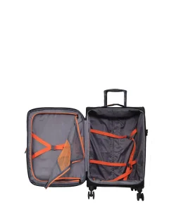 Pro Soft Shell 78cm Expandable Extra Large Suitcase Black