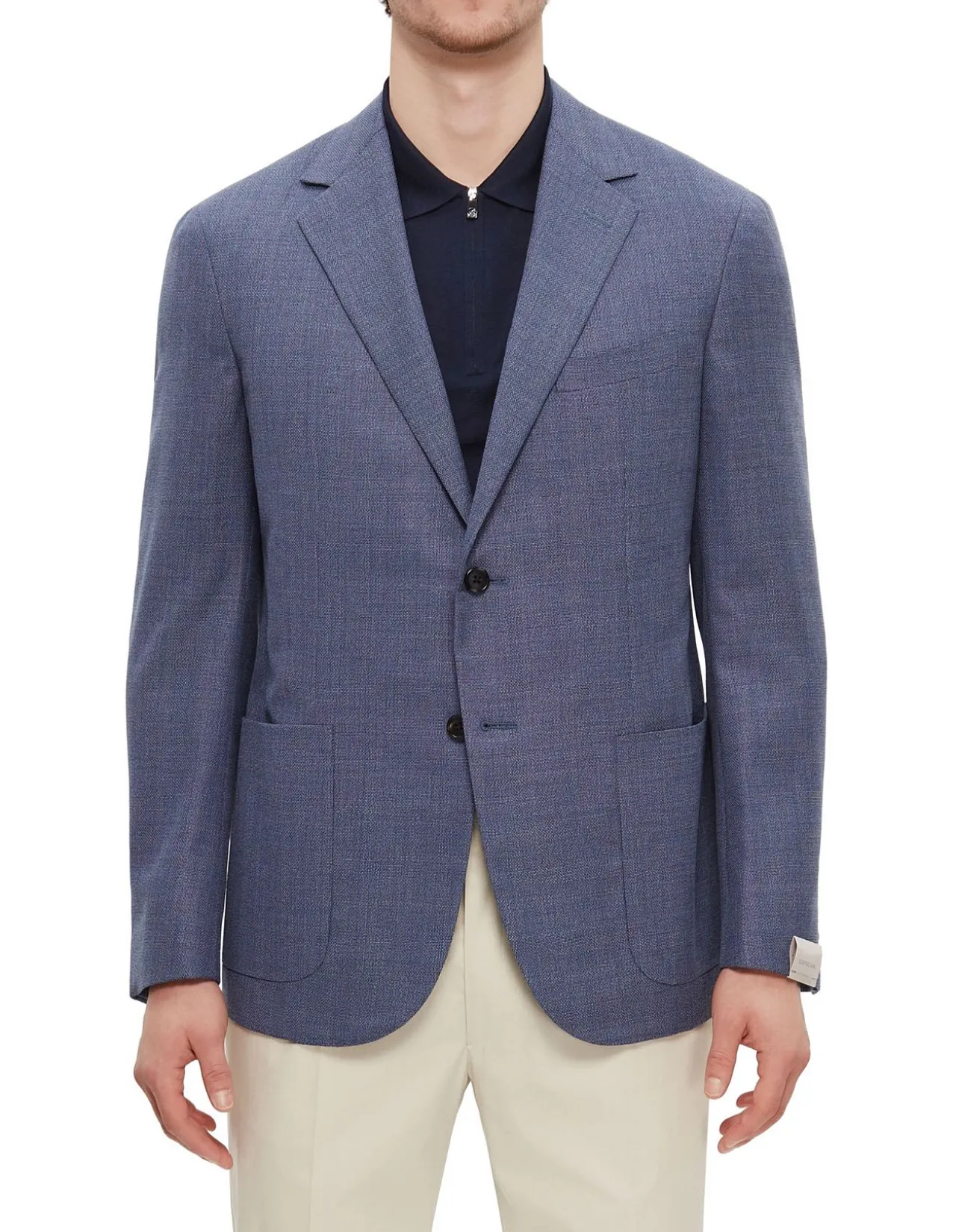 Prospect Light Hopsack Wool 110's Natural Stretch Jacket