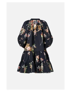 PUFF SLEEVE SHIRT DRESS
